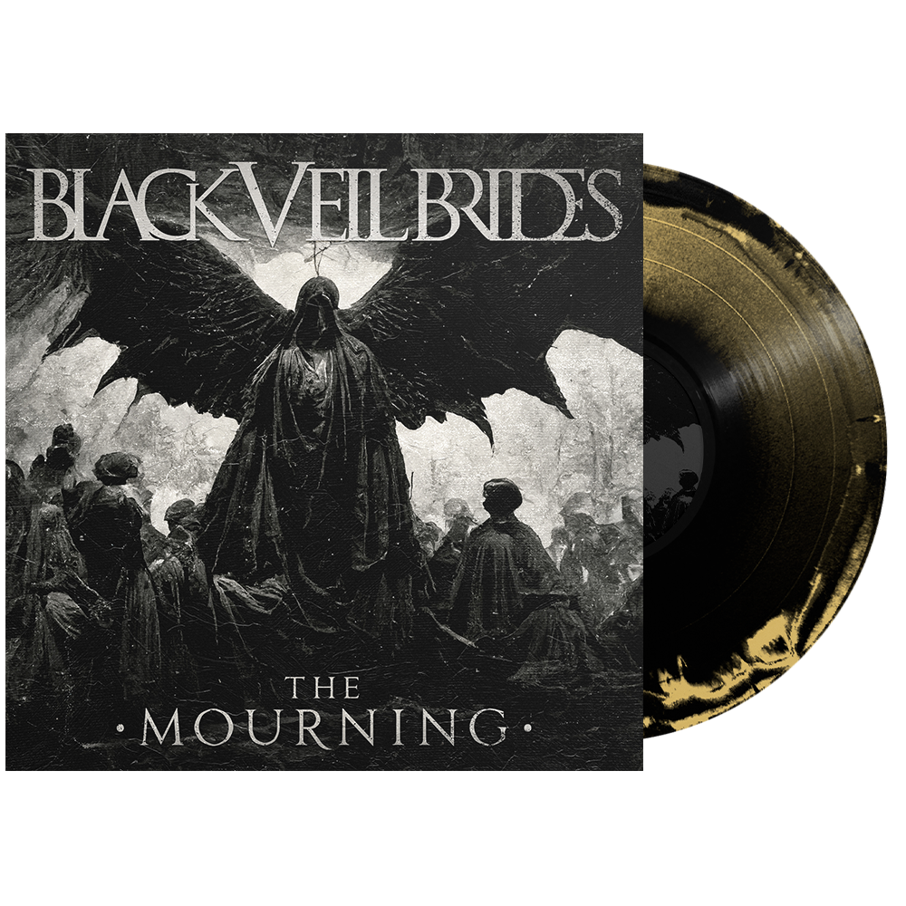 Black Veil Brides - ‘The Mourning EP’ Vinyl (Gold + Black Side A/B w/ White Screenprint)