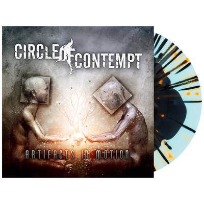 Circle Of Concept - 'Artifacts In Motion' Vinyl (Black in Electric Blue w/ Neon Orange + Black Splatter)