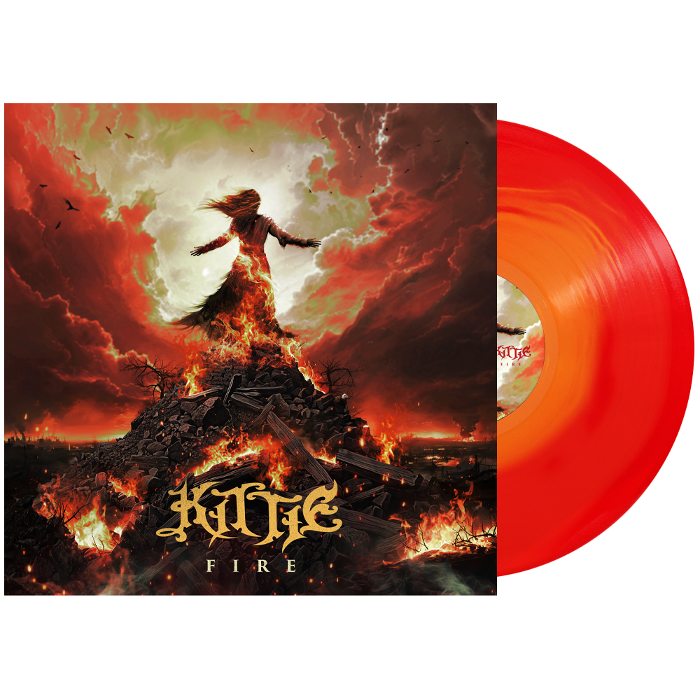 Kittie - 'Fire' Vinyl (Red + Orange + Yellow Tri-Color Side A/B)
