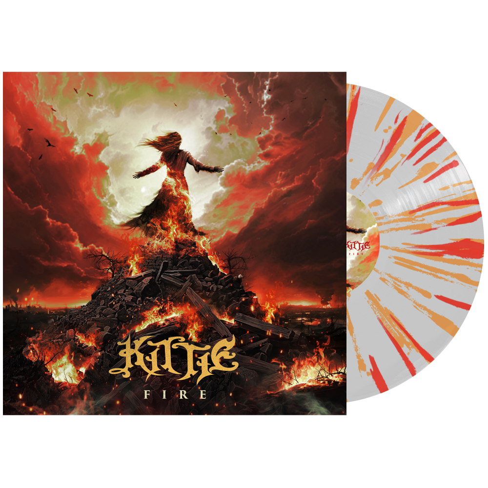 Kittie - 'Fire' Vinyl (Cloudy Clear w/ Orange + Red Splatter)