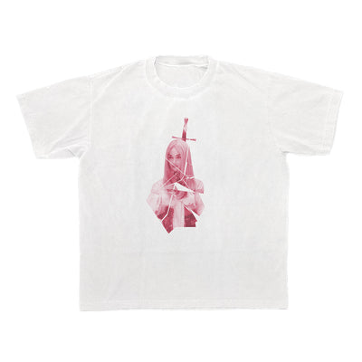 Poppy - 'Blade' White Tee