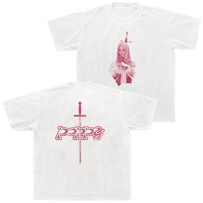 Poppy - 'Blade' White Tee