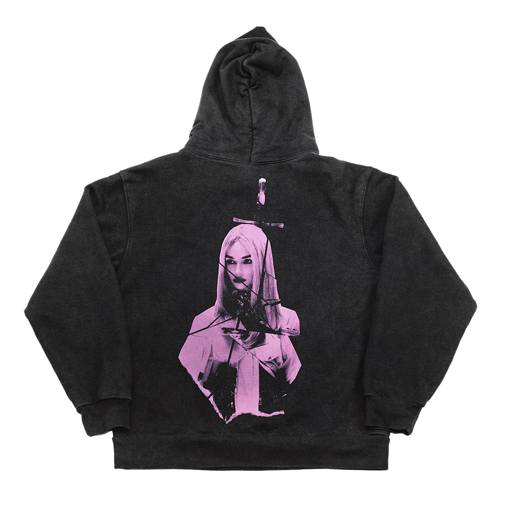 Black merch hoodie best sale