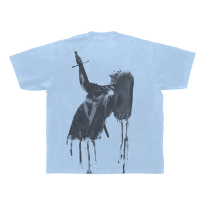 Poppy - 'Impaled' Sky Blue Tee