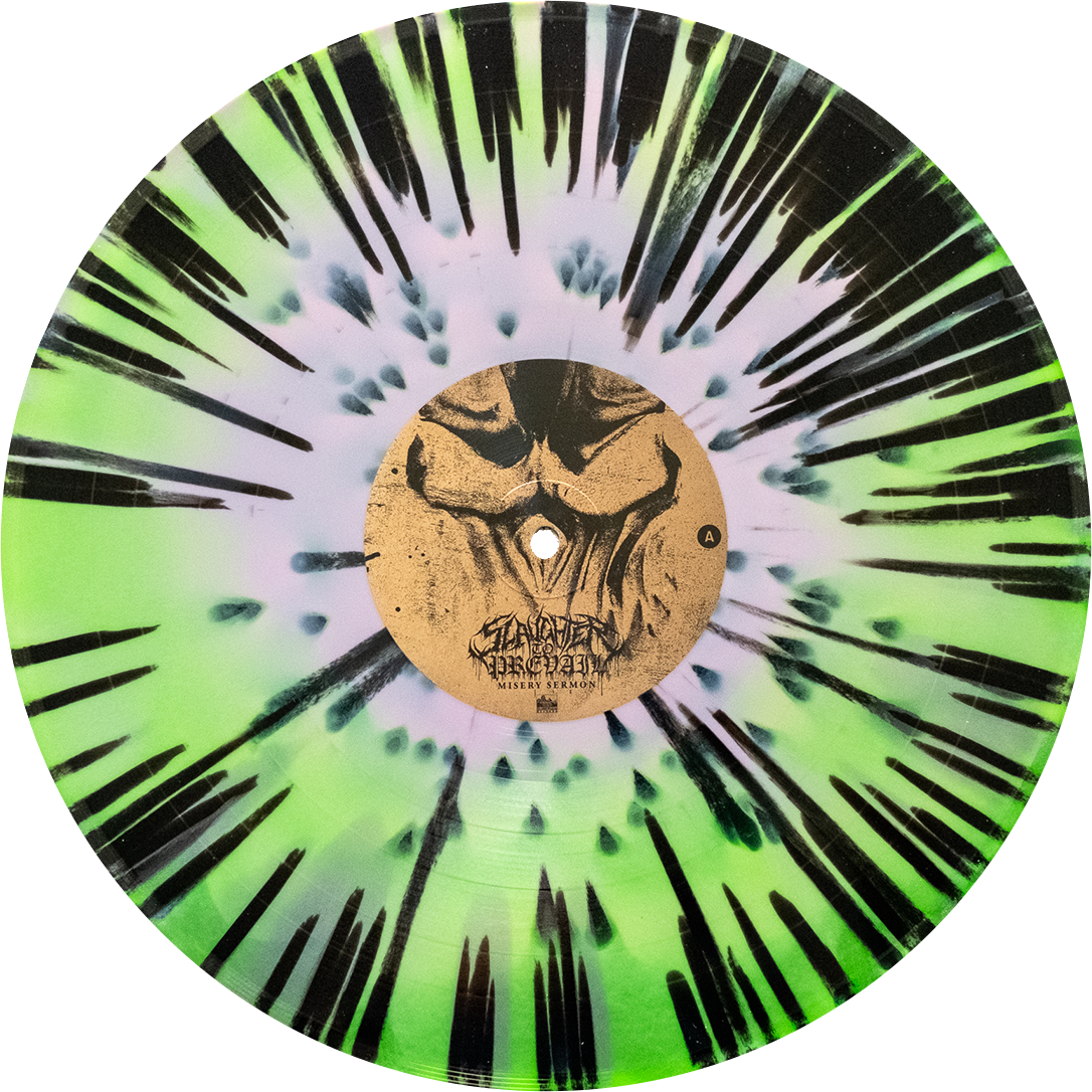 Slaughter To Prevail - 'Misery Sermon' Vinyl (Pink / Neon Green / Silver Tri-Color w/ Black Splatter)