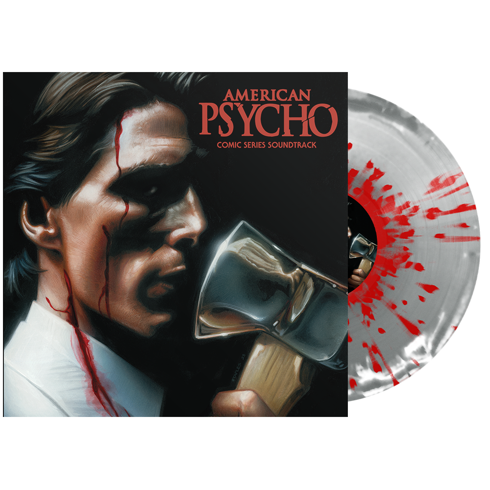 American Psycho - Comic Series Soundtrack Vinyl (Silver + White Side A/B w/ Red Splatter)