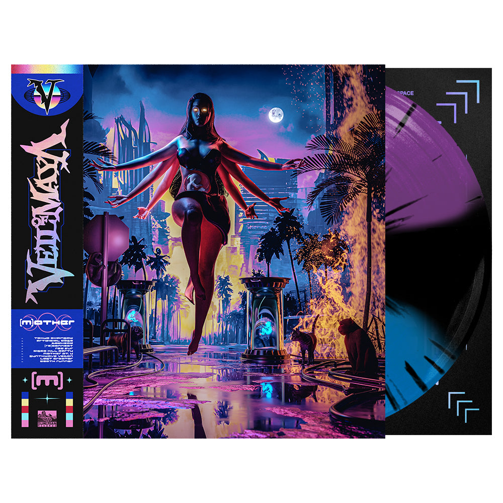 Veil Of Maya - [m]other Vinyl (Cyan / Black / Purple Striped w/ Black Splatter)