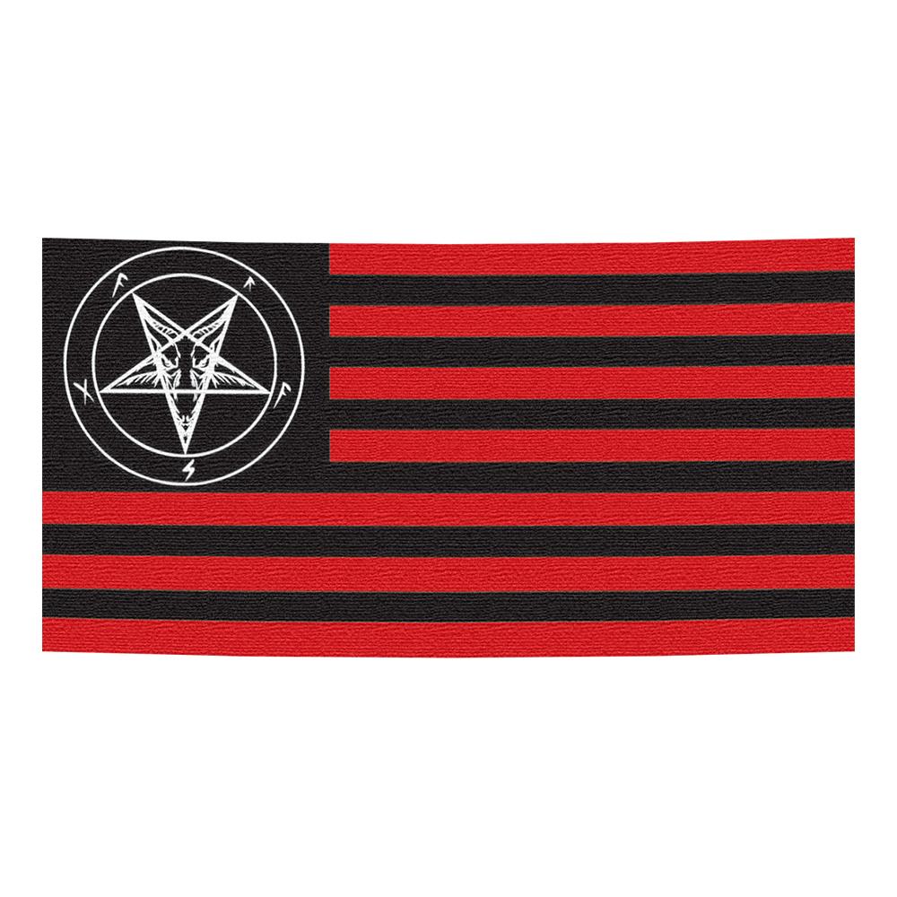 The Relentless Red Woven Beach Towel