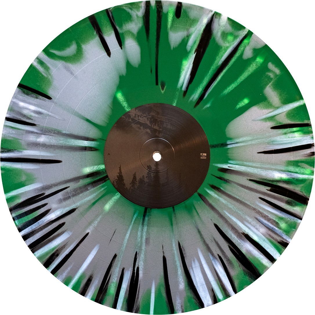 After The Burial - 'Evergreen' Vinyl (Evergreen + Silver Side A/B w/ Black + White Splatter)