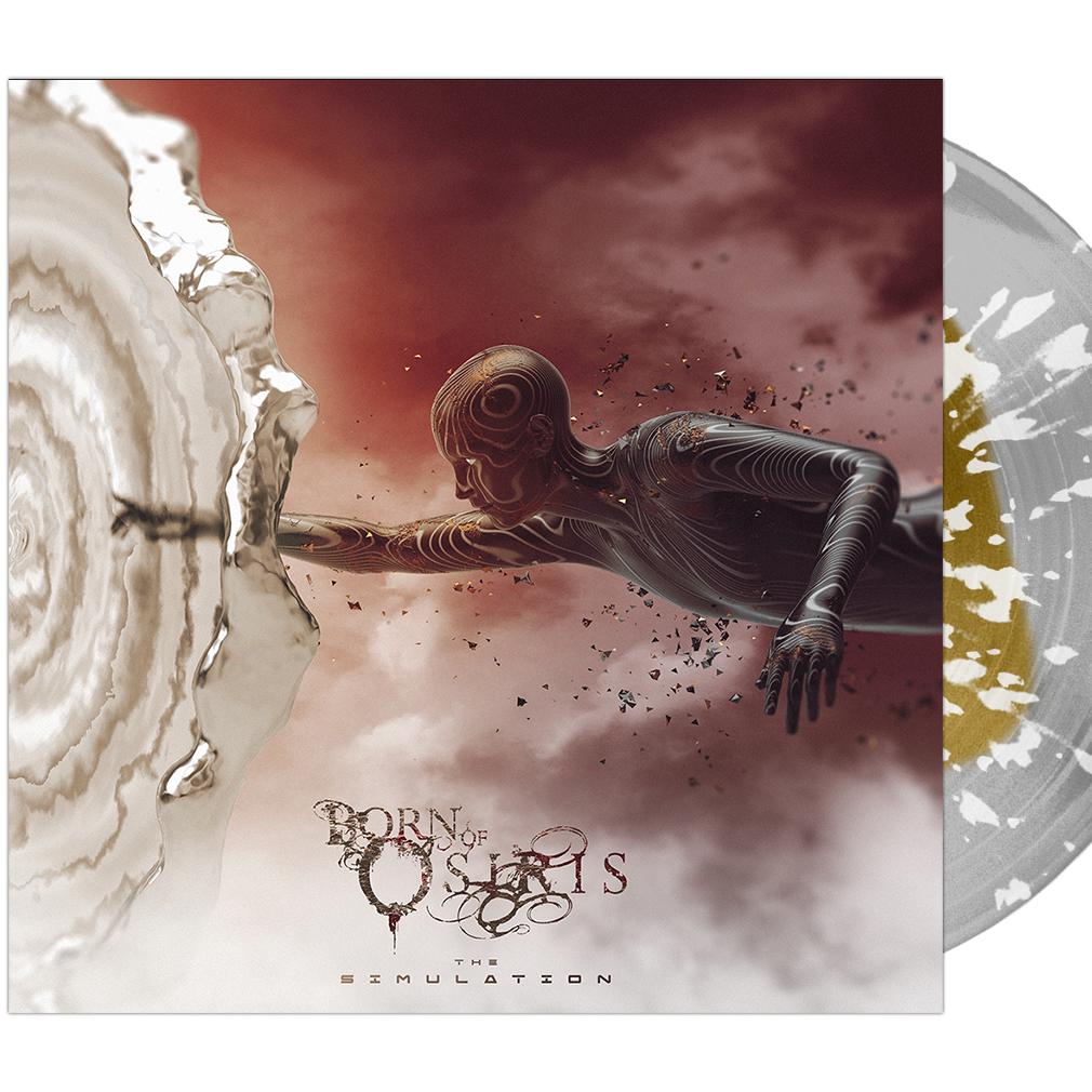 Born Of Osiris - 'The Simulation' Gold Inside Clear w/ White Splatter Vinyl