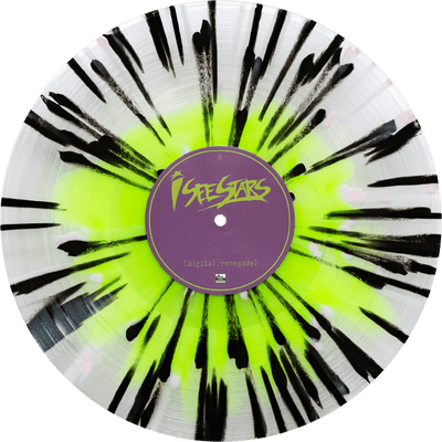 I See Stars - 'Digital Renegade' Vinyl (Neon Green in Ultra Clear w/ Black + Pink Splatter)