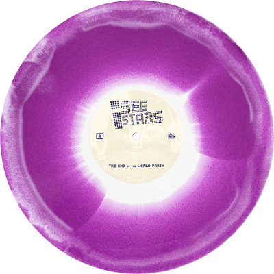 I See Stars - 'The End of the World Party' Vinyl (White + Baby Pink + Purple Tri-Color Side A/B)