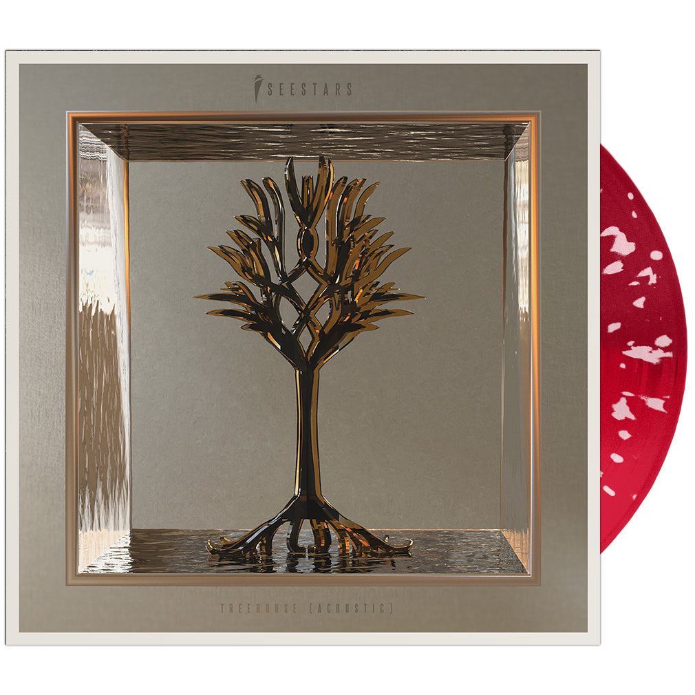I See Stars - 'Treehouse (Acoustic)' Half & Half Dark & Light Opaque/Red w/Pink Splatter Vinyl
