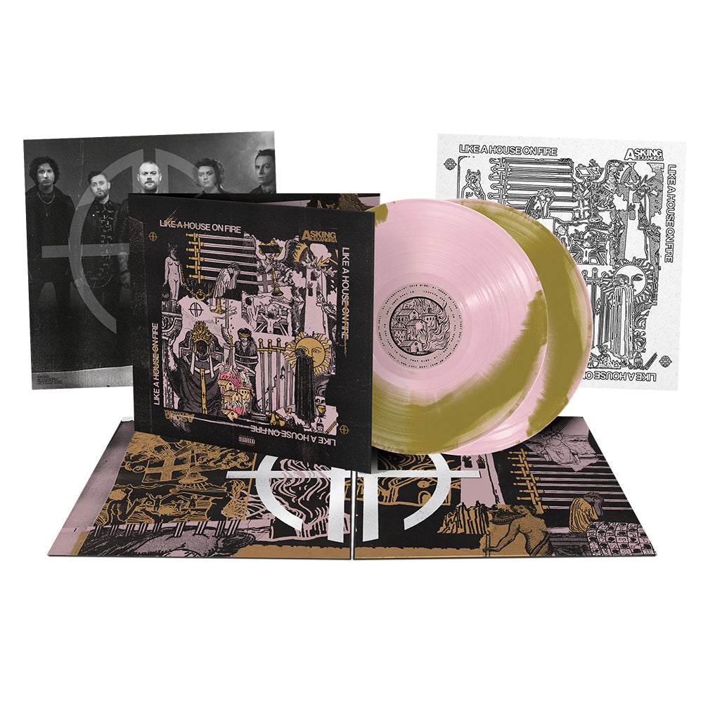 Asking Alexandria - 'Like A House On Fire' Pink & Gold Side A/B 2xLP