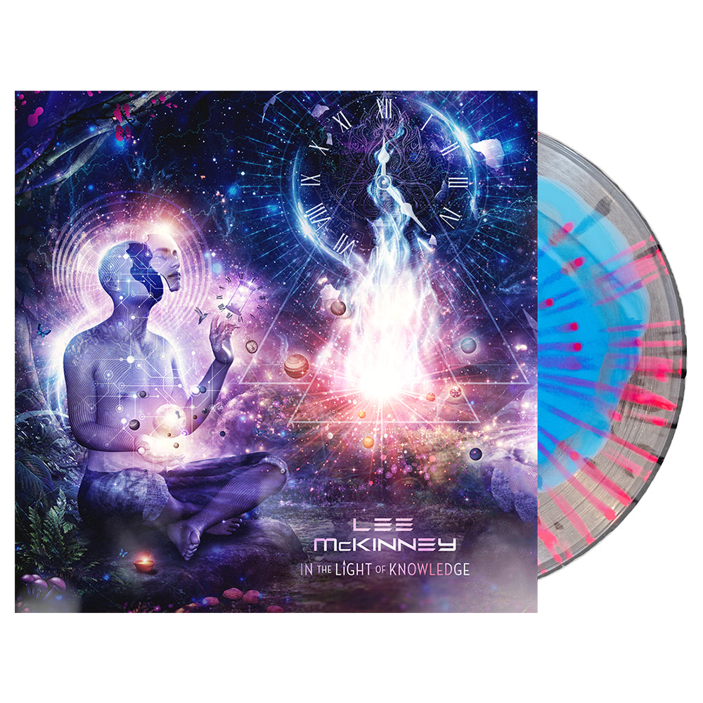 Lee McKinney - “In the Light of Knowledge” - Blue in Clear w/ Neon Pink Heavy Splatter Vinyl