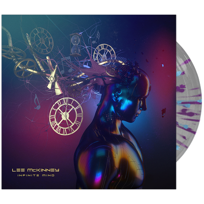 Lee McKinney - 'Infinite Mind' 12" Ultra Clear w/ Purple & Baby Blue Splatter