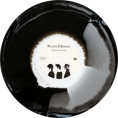 Palaye Royale - 'Boom Boom Room (Side A)' Vinyl (2xLP White + Black + Silver Tri-Color Side A/B)