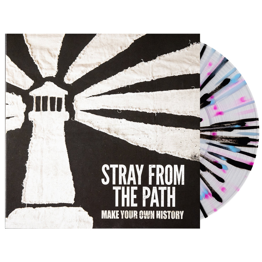 Stray From The Path -'Make Your Own History' Vinyl (Clear w/ Black + Neon+ Blue Splatter)