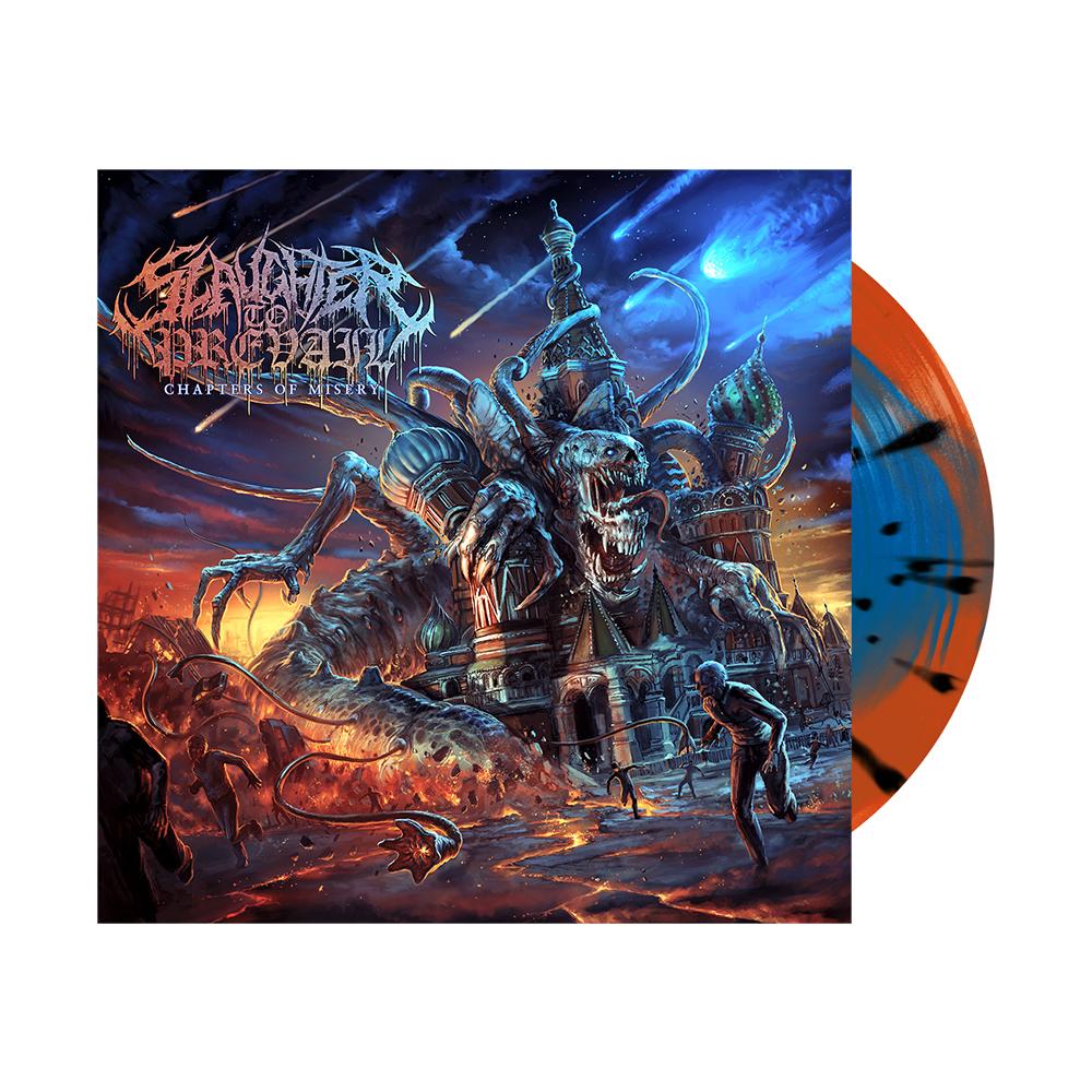 Slaughter to Prevail - "Chapters of Misery" Blue in Orange w/ Black Splatter 10" Vinyl
