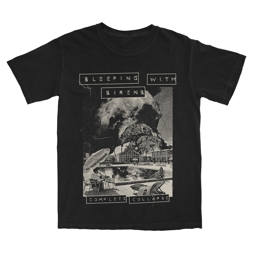 SLEEPING WITH SIRENS "Complete Collapse" Black Tee