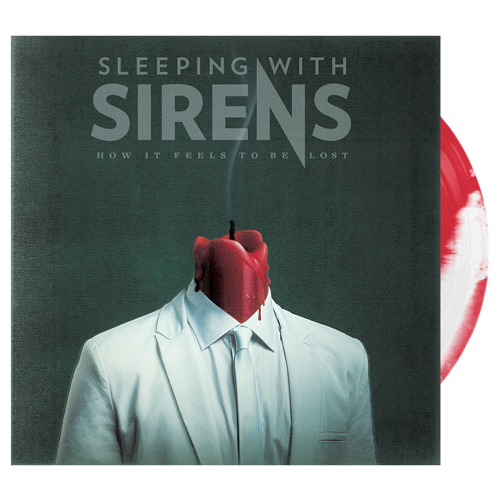 Sleeping With Sirens - 'How It Feels to Be Lost' Neon Red / White Side AB Vinyl