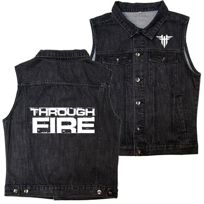 Through Fire - Vintage Black Vest