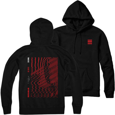 Thomas Giles - Red Static Pullover Hoodie